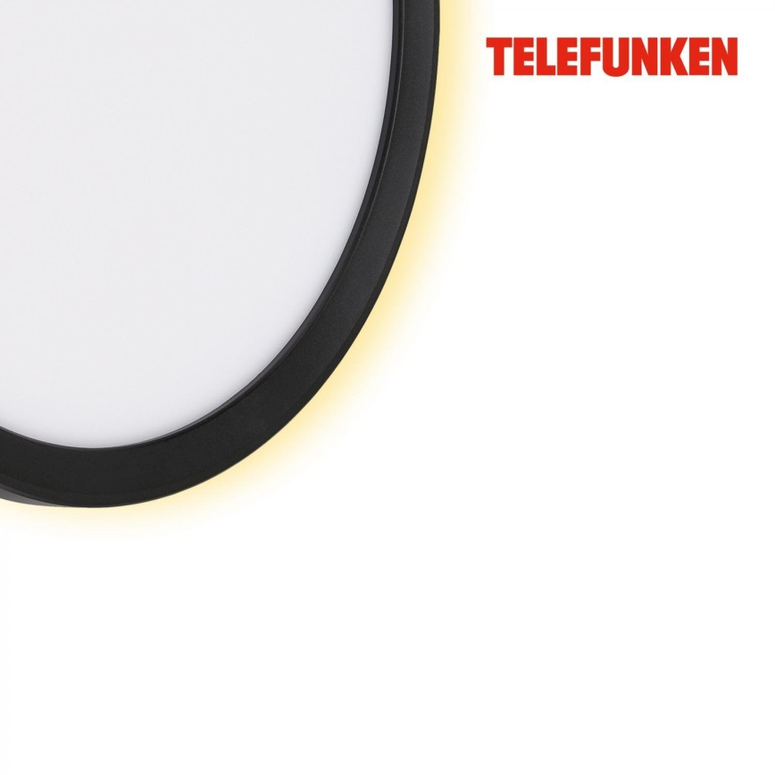 Telefunken 313405TF - Aplica de perete LED pentru exterior, 15 W, 230 V, IP44, negru