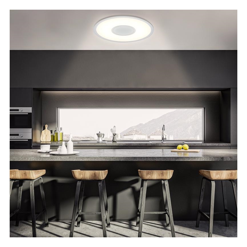 Plafonieră LED RGBW Telefunken 320104TF, dimabilă, LED/21W/230V, 3000–6500K, Ø45 cm + telecomandă