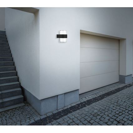 Telefunken 320405TF - Aplică LED de exterior pentru perete, 2x LED, 8W, 230V, IP44, negru