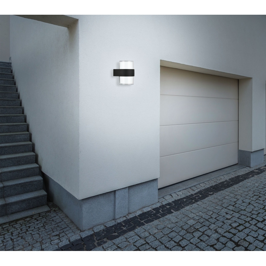 Telefunken 320405TF - Aplică LED de exterior pentru perete, 2x LED, 8W, 230V, IP44, negru