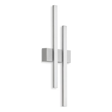 Telefunken - Aplica de perete LED pentru exterior 2xLED/4W/230V 4000K IP44 argintie