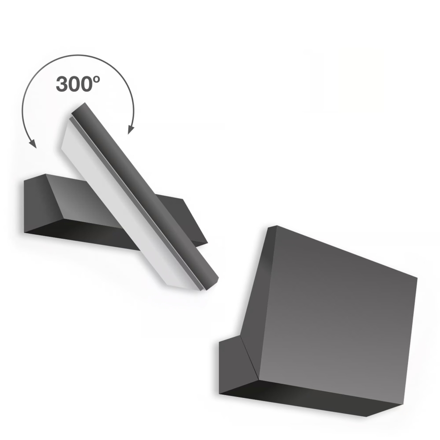 Telefunken - Aplică de perete pentru exterior LED/10W/230V IP44 negru