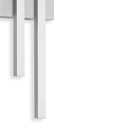 Telefunken - Aplica de perete LED pentru exterior 2xLED/4W/230V 4000K IP44 argintie