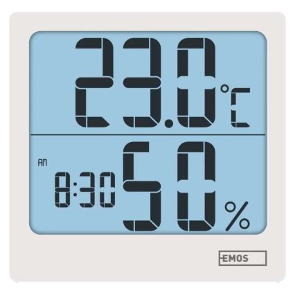 Termometru digital cu higrometru, 1xAA, alb