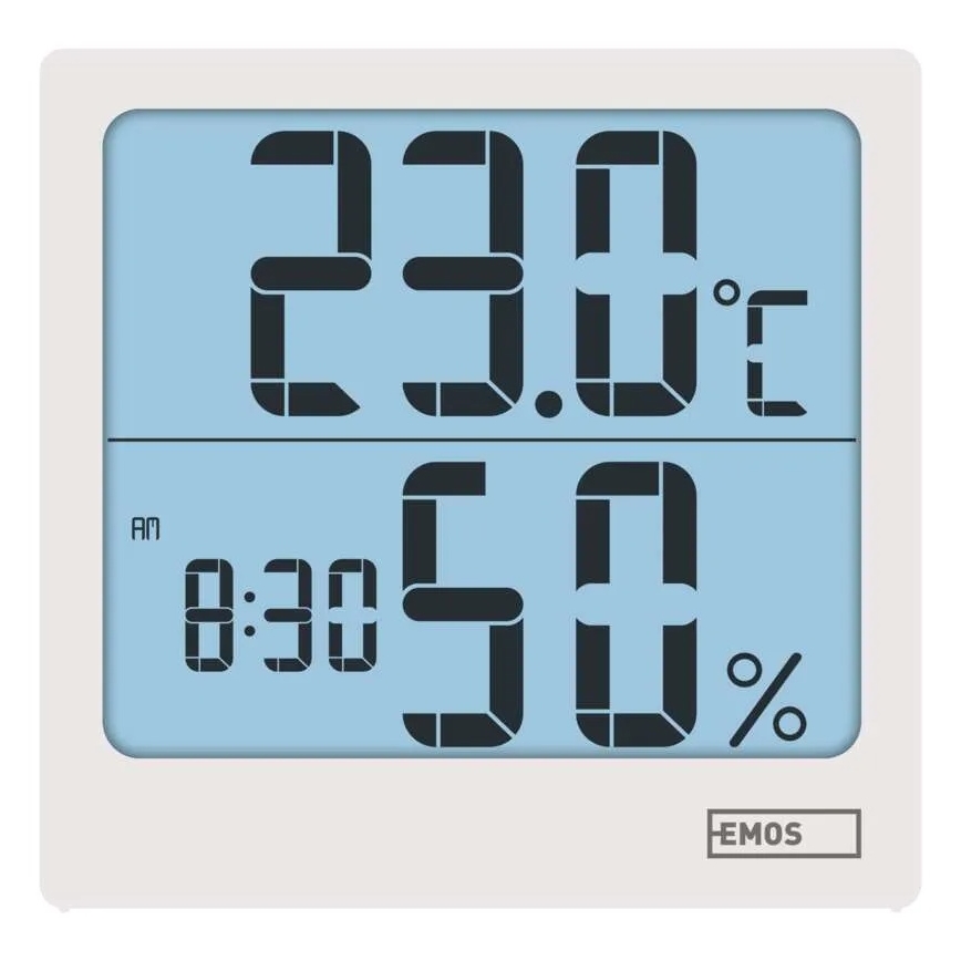 Termometru digital cu higrometru, 1xAA, alb