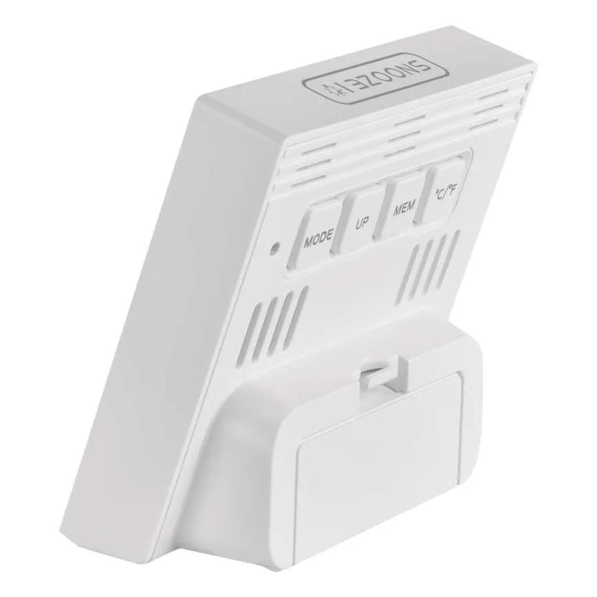 Termometru digital cu higrometru, alimentare 1xAA, alb