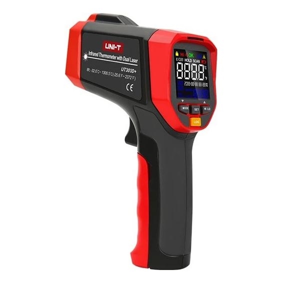 Termometru infraroșu fără contact Uni-T 1x9V 6LR61 1300°C