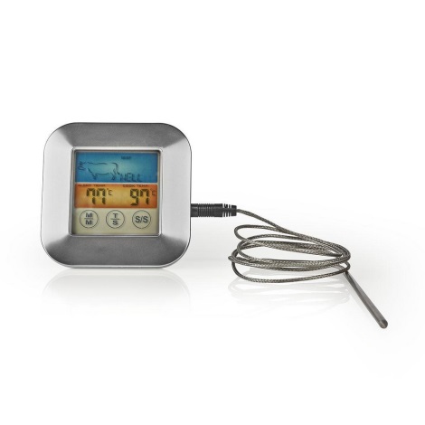 Termometru pentru carne 0-250 ° C cu temporizator