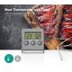Termometru pentru carne cu afișaj și temporizator 0-250 °C 1xAAA