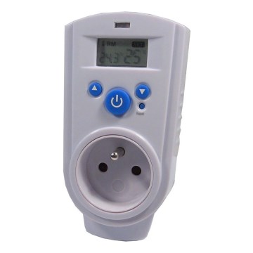 Termostat cu priză 1xCR2032 