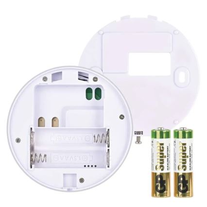 Termostat manual fără fir pentru cameră, 230V/16A, 2xAA, alb