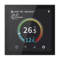 Termostat Wi-Fi Tuya pentru montaj încastrat 230V negru