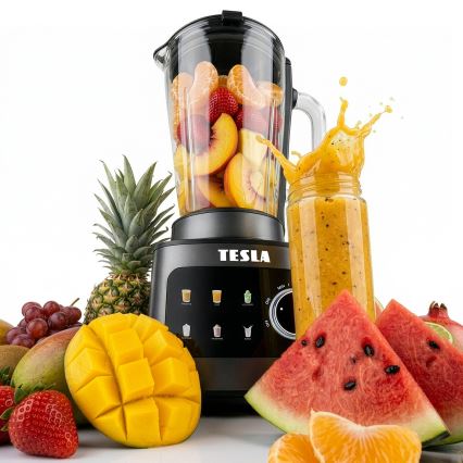 TESLA Electronics CrunchX - Blender de masă 1500 W/230 V, negru