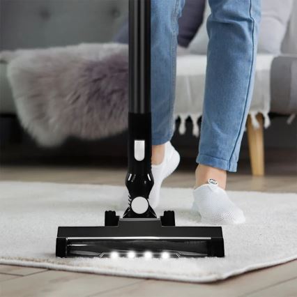 TESLA Electronics PureStar - Aspirator vertical fără fir flexibil 2în1 150W/2200 mAh negru