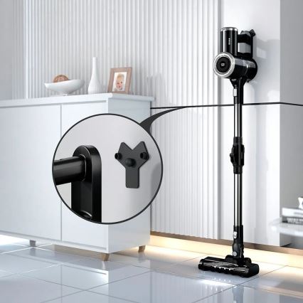 TESLA Electronics PureStar - Aspirator vertical fără fir flexibil 2în1 150W/2200 mAh negru