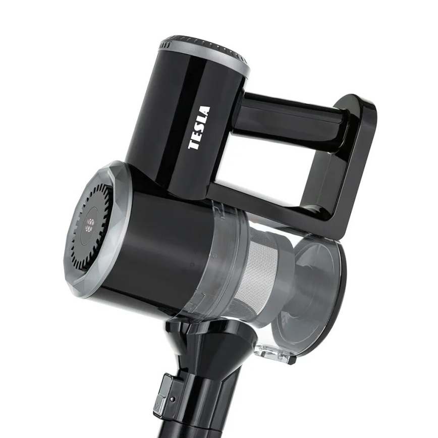 TESLA Electronics PureStar - Aspirator vertical fără fir flexibil 2în1 150W/2200 mAh negru