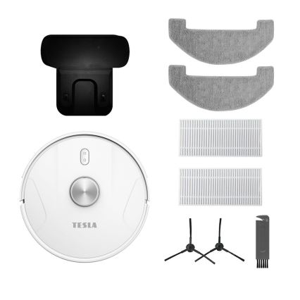 TESLA Electronics RoboStar - Aspirator robot inteligent 2în1 2600 mAh Wi-Fi alb