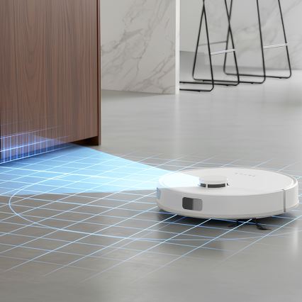 TESLA Electronics RoboStar - Aspirator robot inteligent 3 în 1, 3200 mAh, Wi‑Fi, alb