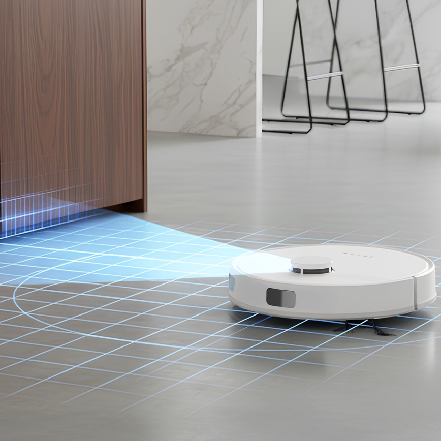 TESLA Electronics RoboStar - Aspirator robot inteligent 3 în 1, 3200 mAh, Wi‑Fi, alb