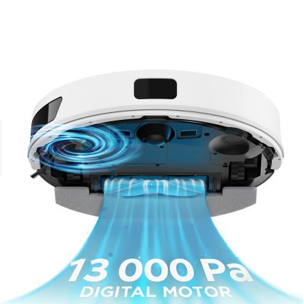 TESLA Electronics RoboStar - Aspirator robot inteligent 3 în 1, 3200 mAh, Wi‑Fi, alb