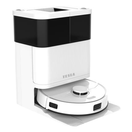 TESLA Electronics RoboStar - Aspirator robot inteligent 3 în 1, 5200 mAh, Wi-Fi, alb