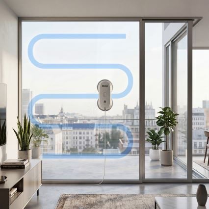 TESLA Electronics RoboStar - Curățător de geamuri cu pulverizare a apei 72W/230V/500 mAh + telecomandă