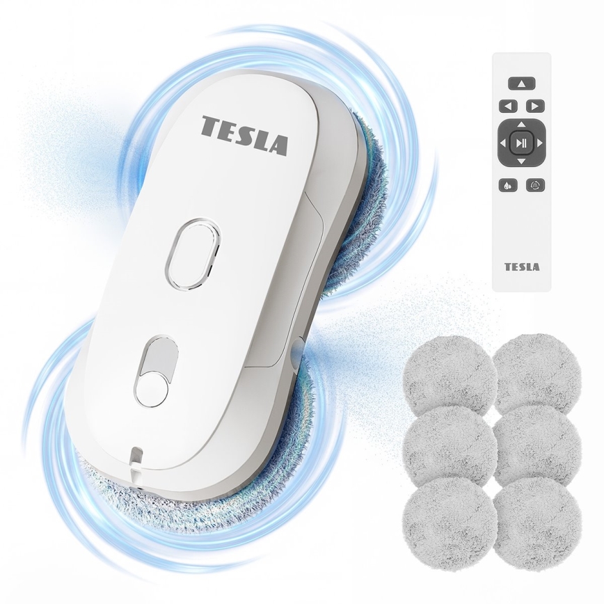 TESLA Electronics RoboStar - Curățător de geamuri cu pulverizare a apei 72W/230V/500 mAh + telecomandă