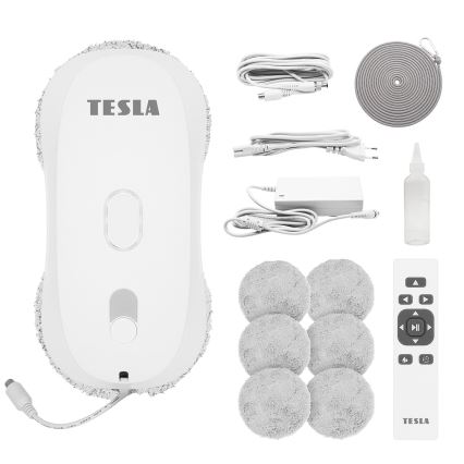 TESLA Electronics RoboStar - Curățător de geamuri cu pulverizare a apei 72W/230V/500 mAh + telecomandă