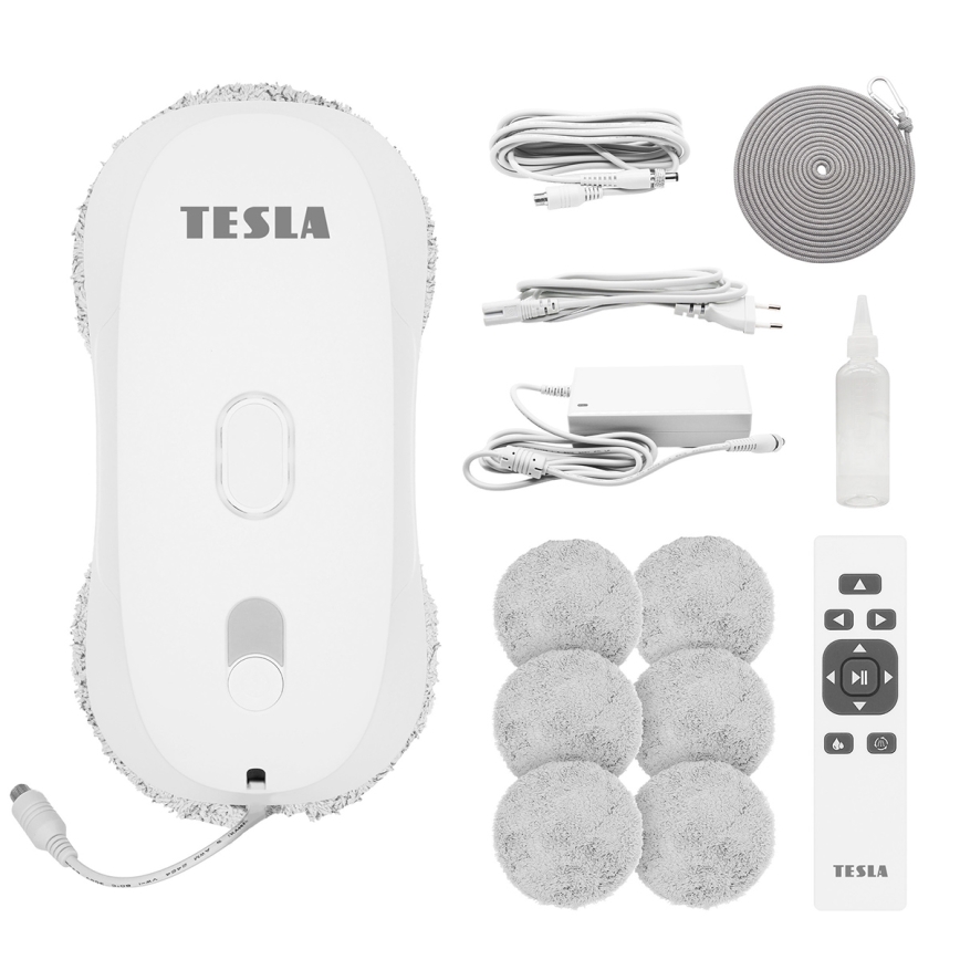 TESLA Electronics RoboStar - Curățător de geamuri cu pulverizare a apei 72W/230V/500 mAh + telecomandă