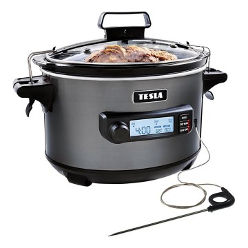 TESLA Electronics SlowCook - oală electrică pentru gătit lent, 5,6 l, 290 W/230 V