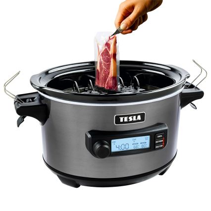 TESLA Electronics SlowCook - oală electrică pentru gătit lent, 5,6 l, 290 W/230 V