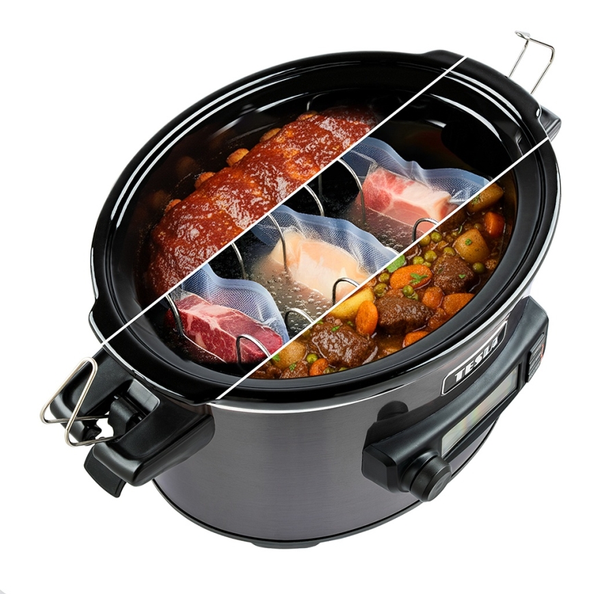 TESLA Electronics SlowCook - oală electrică pentru gătit lent, 5,6 l, 290 W/230 V