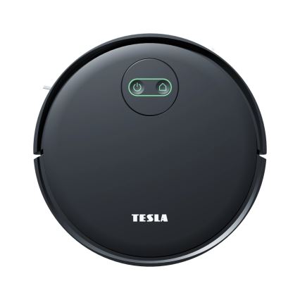 TESLA Smart - Aspirator robot inteligent 2în1 2000 mAh Wi-Fi negru + telecomandă