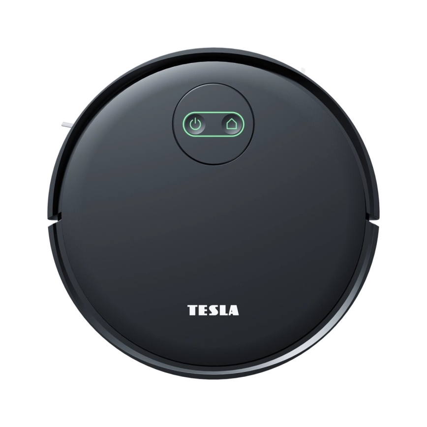 TESLA Smart - Aspirator robot inteligent 2în1 2000 mAh Wi-Fi negru + telecomandă