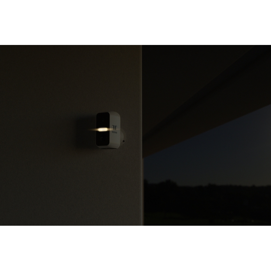 TESLA Smart - Cameră de exterior inteligentă cu senzor 2K 1296p, 9600 mAh, 5V, Wi-Fi, IP65