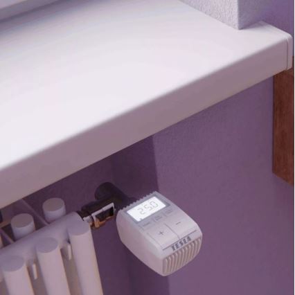 TESLA Smart - Cap termostatic inteligent wireless cu ecran LCD 2xAA