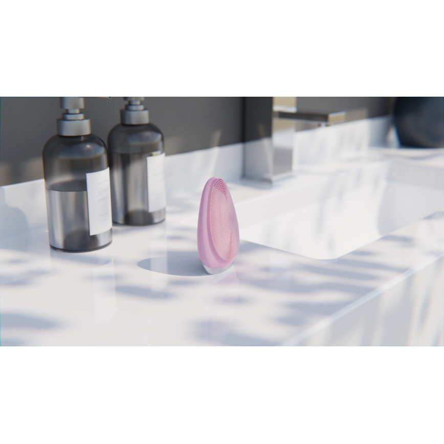 TESLA Smart - Perie de curățare vibratoare pentru față cu încărcare, 450 mAh, IPX7