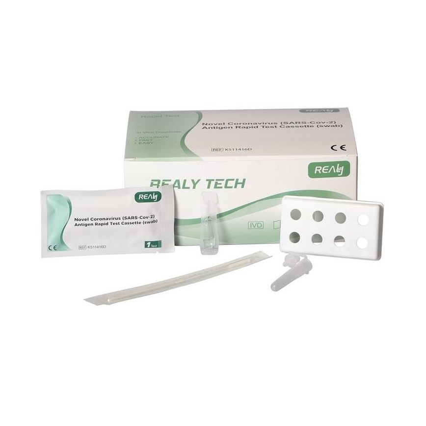 Test rapid (tampon) antigen din nas COVID-19 25 buc. RealyTech