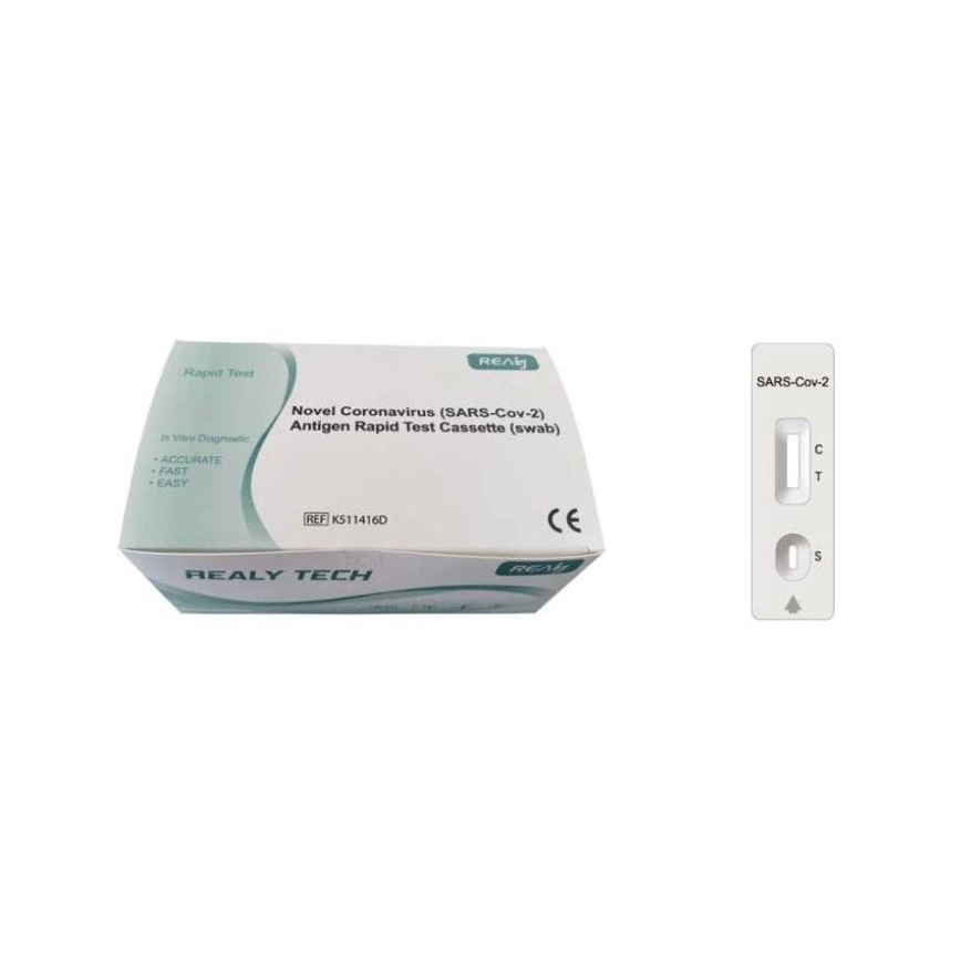 Test rapid (tampon) antigen din nas COVID-19 25 buc. RealyTech