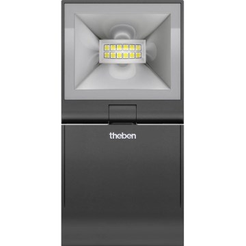 theben - Reflector LED de perete LED/10W/230V negru IP55