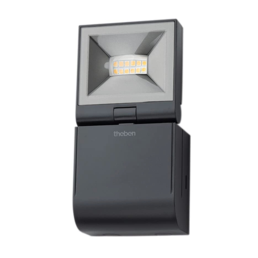 theben - Reflector LED de perete LED/10W/230V negru IP55