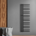 THEIA P.M.H. T2B - radiator de baie tip scară, 352 W, 154 cm, montare pe partea dreaptă, negru