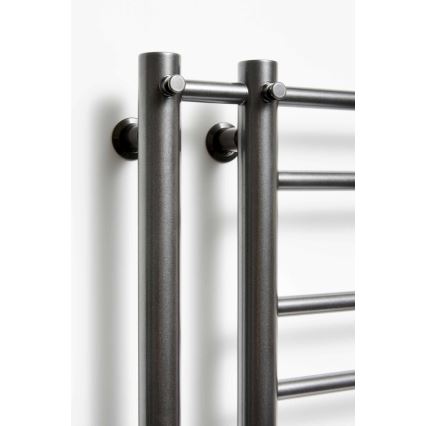 THEIA P.M.H. T2B - radiator de baie tip scară, 352 W, 154 cm, montare pe partea dreaptă, negru