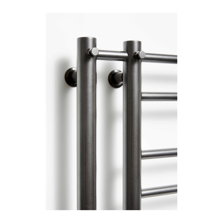 THEIA P.M.H. T2B - radiator de baie tip scară, 352 W, 154 cm, montare pe partea dreaptă, negru
