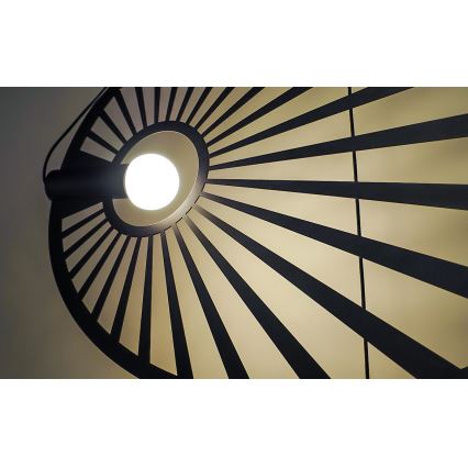 Thoro TH.001 - Lustră pe cablu LEHDET 1xE27/60W/230V negru