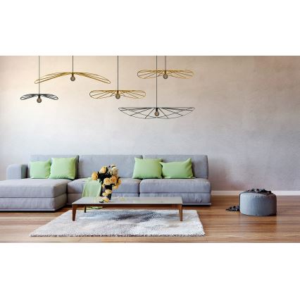 Thoro TH.011 - Lustră pe cablu ESKOLA 1xE27/60W/230V negru