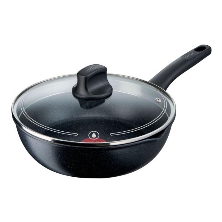 Tigaie cu capac Tefal BLACK STONE 26 cm