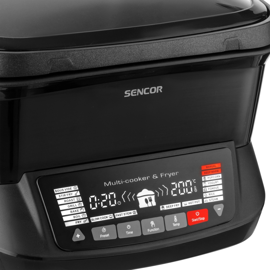 Tigaie multifuncțională cu accesorii 1800W/230V 18 funcții 4,8l Sencor