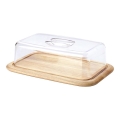 Tocător de bucătărie cu capac 38,5x25,5 cm ficus de cauciuc Continenta C3072