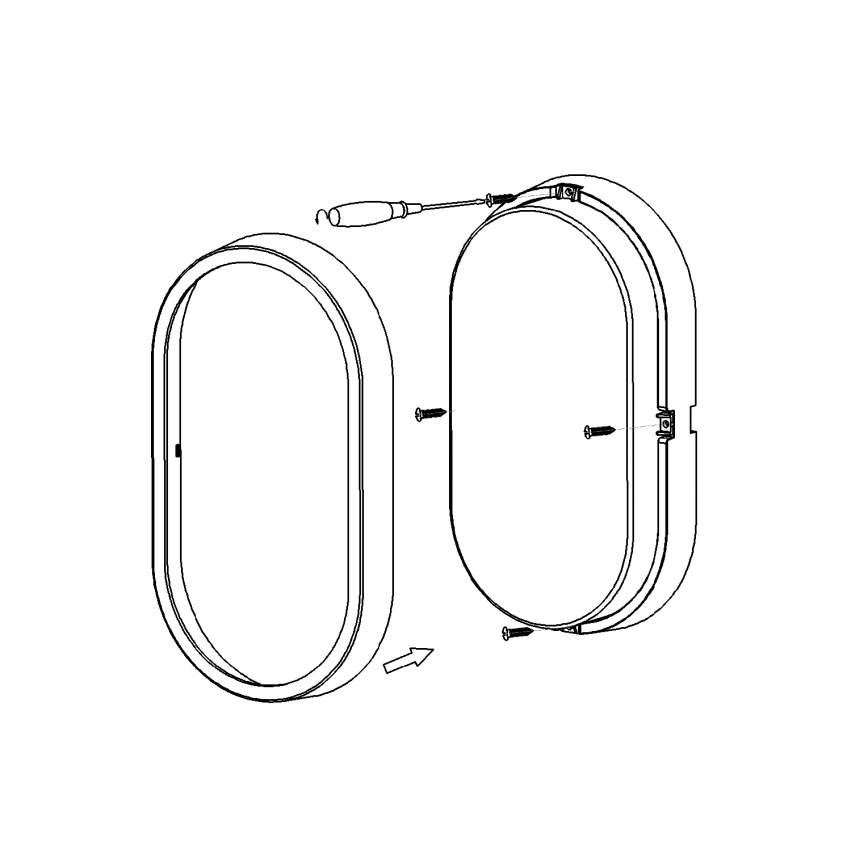 Top Light - Aplica de perete LED pentru exterior BARI LED/15W/230V 4000K IP54